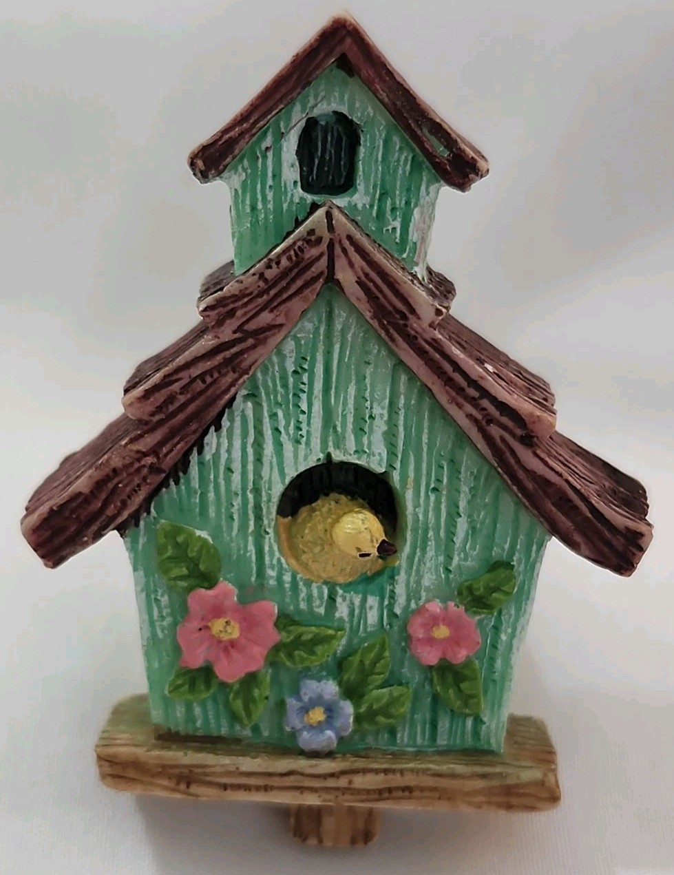 Set of 6 Poly Resin 3D Birdhouse Drawer Pulls Cabinet Handles Knobs 3 Styles EC