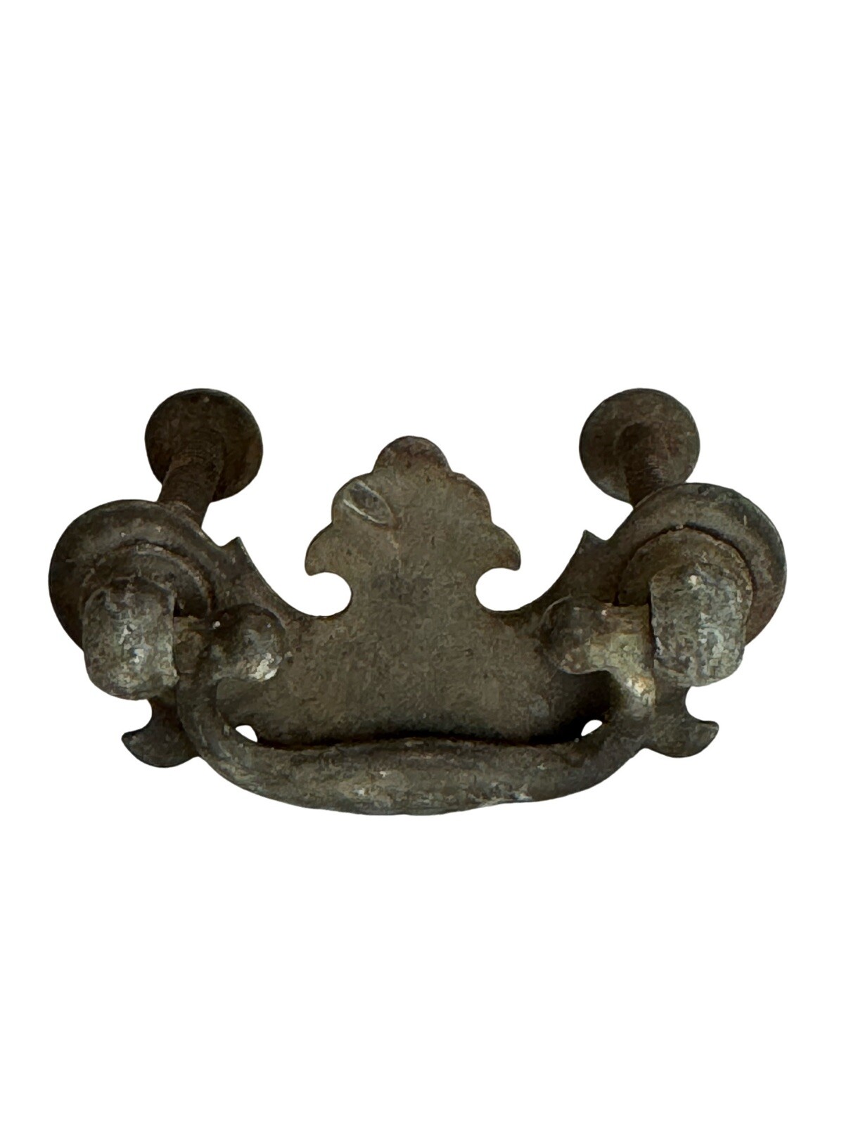 Vintage Drawer Pull Bail Pull With Screws Reclaimed Hardware Metal Lot Of 2