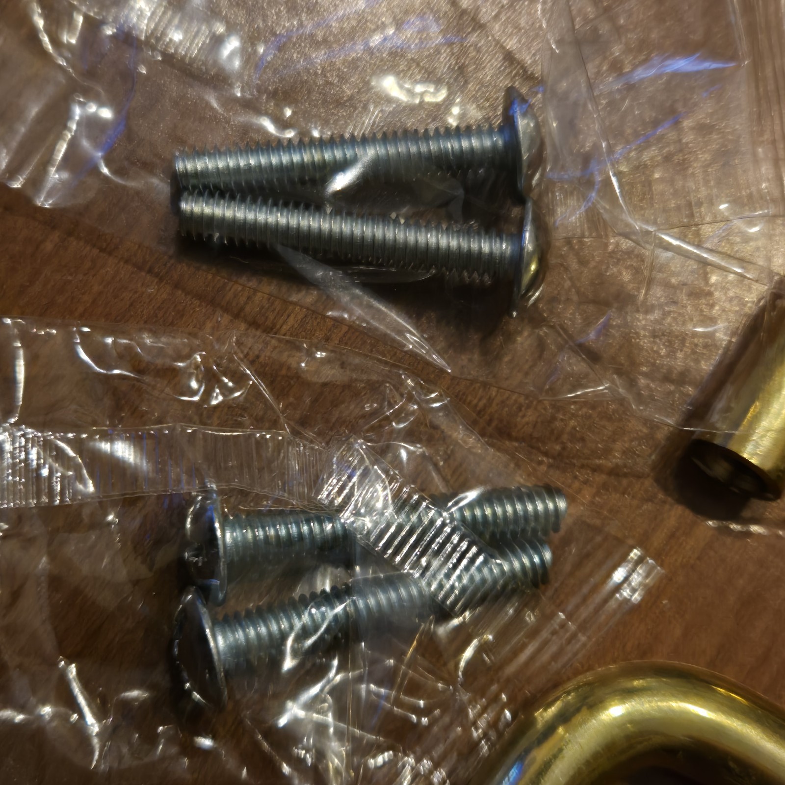 Lot of 20 Solid Polished Brass 3 Inch Drawer Pulls with Screws