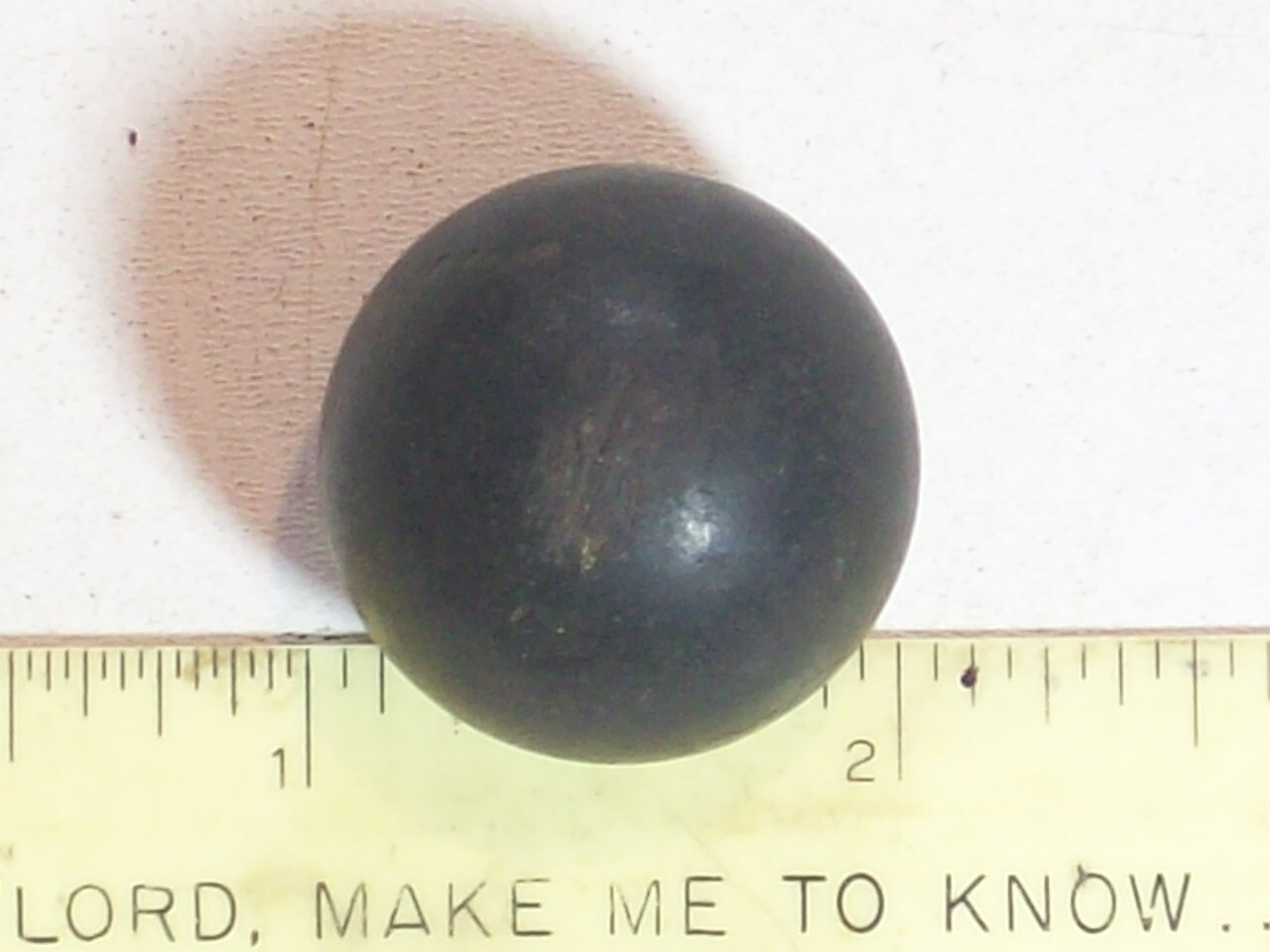 Hardware KNOB 1 INCH DIAMETER SPHERICAL ROUND KNOB WOODEN 5/16-18 BRASS THREAD