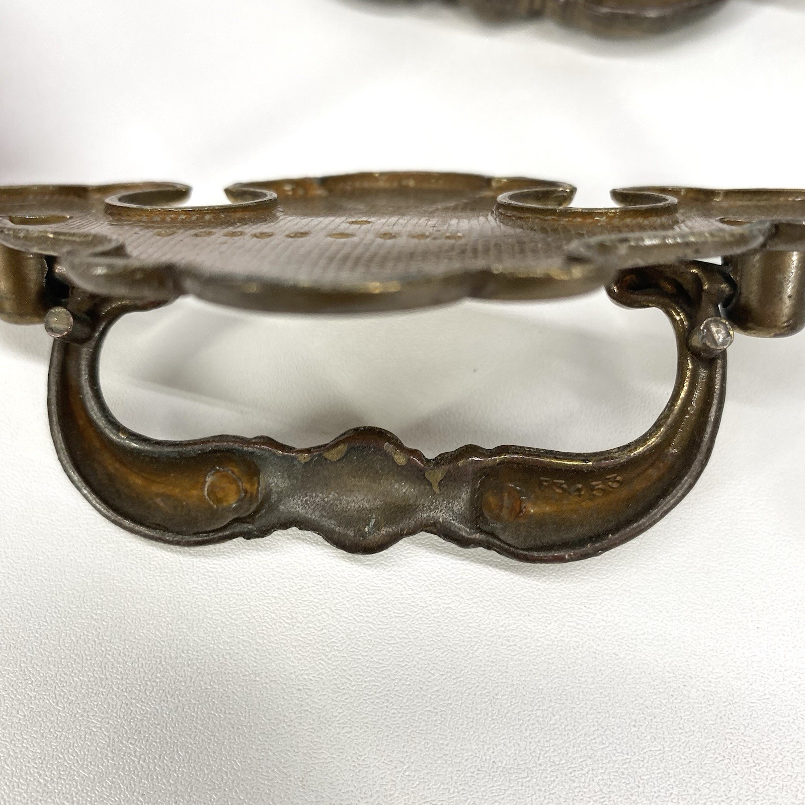 Vintage Gold Ornate Chippendale Batwing Drawer Handles Set Of 6 Reclaimed