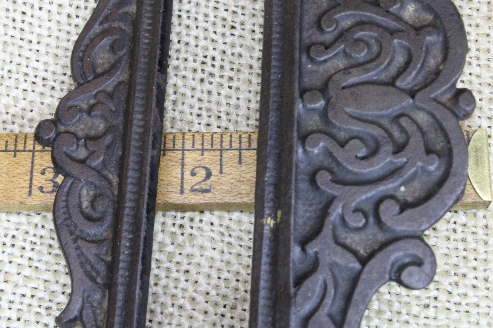 Old Apothecary Bin Pull Drawer Fancy Card Holder Handle 5 1/4″ Drug Store Glass