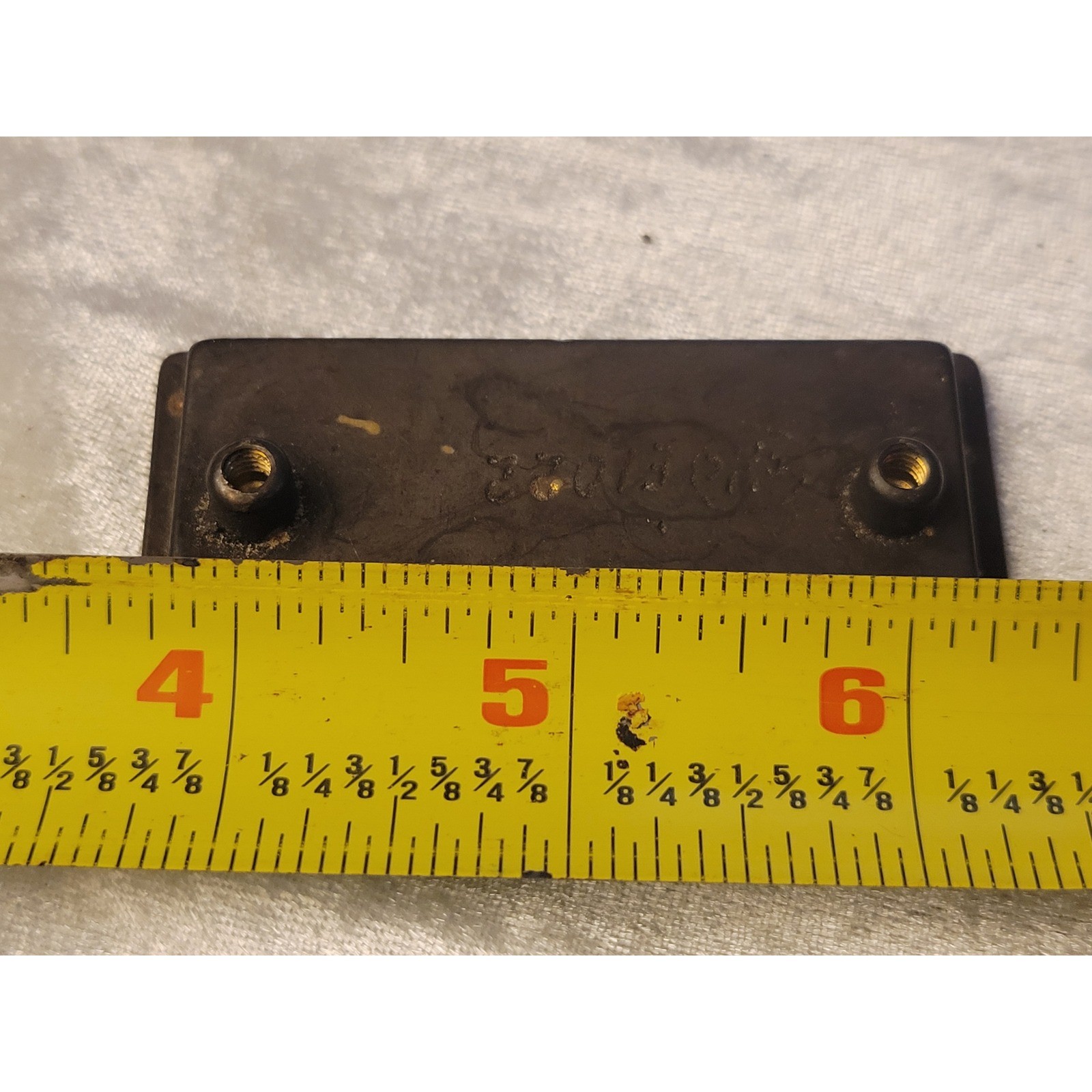 CHC E1022 vtg Flush Mt Drop Bail Drawer Pull Brass recessed Chautauqua hardware