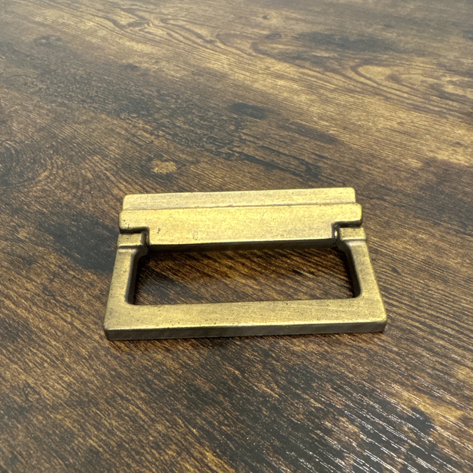 Drexel Woodbriar Drawer Pull Rectangle Brass Vintage Bail Dresser Hardware