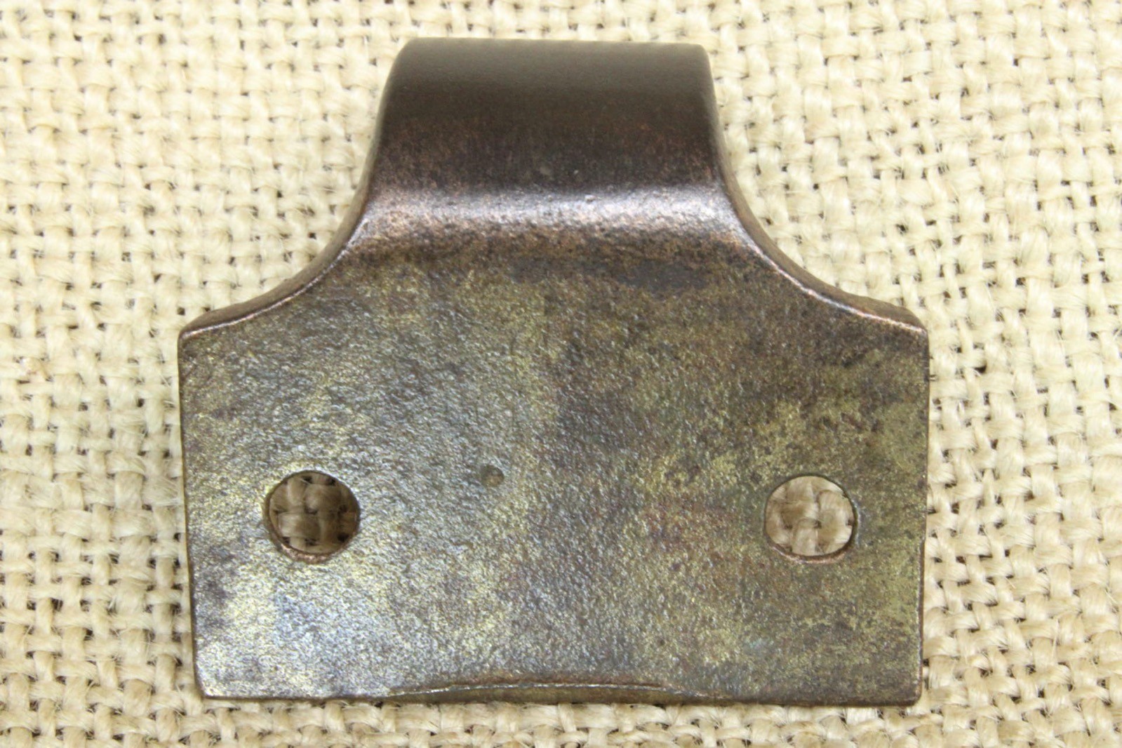 Old Window Sash Lift 1 5/8″ Drawer Pull Handles Brass Color Cast Iron Smooth