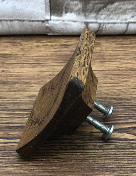 Vintage Pair of Wooden MCM Rectangular Cabinet Pulls Handles 2.75″ #053
