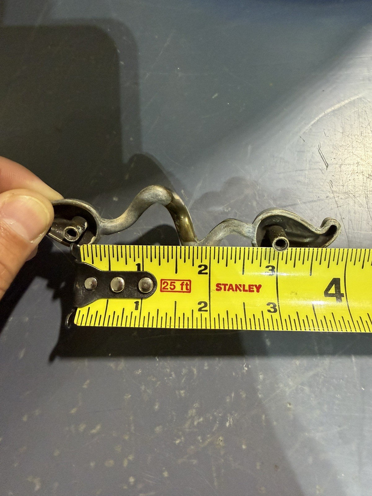 44 Brass Leaf And Vine Drawer Pull with screws.