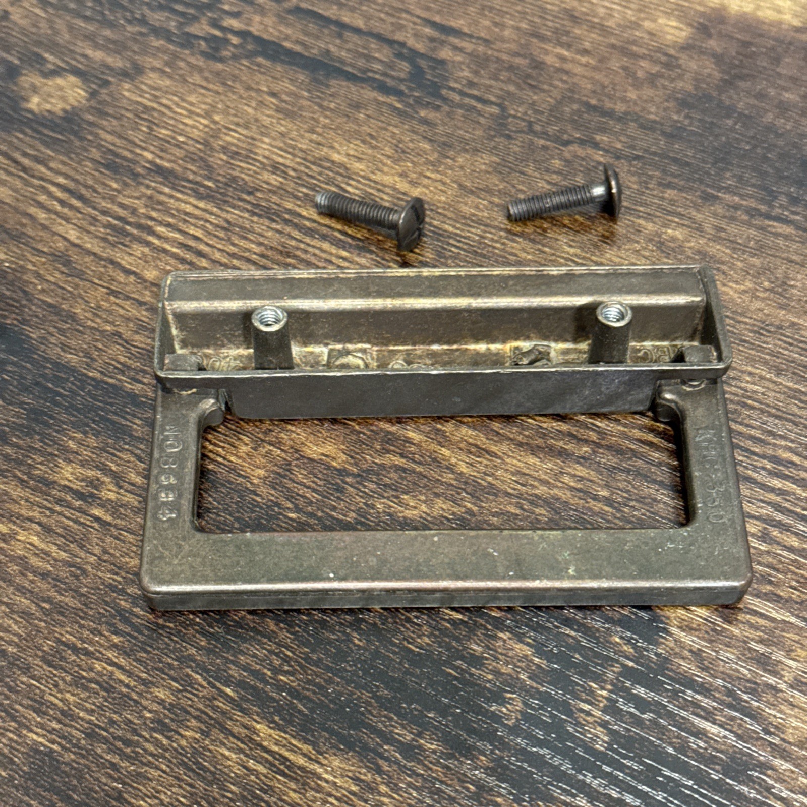 Drexel Woodbriar Drawer Pull Rectangle Brass Vintage Bail Dresser Hardware