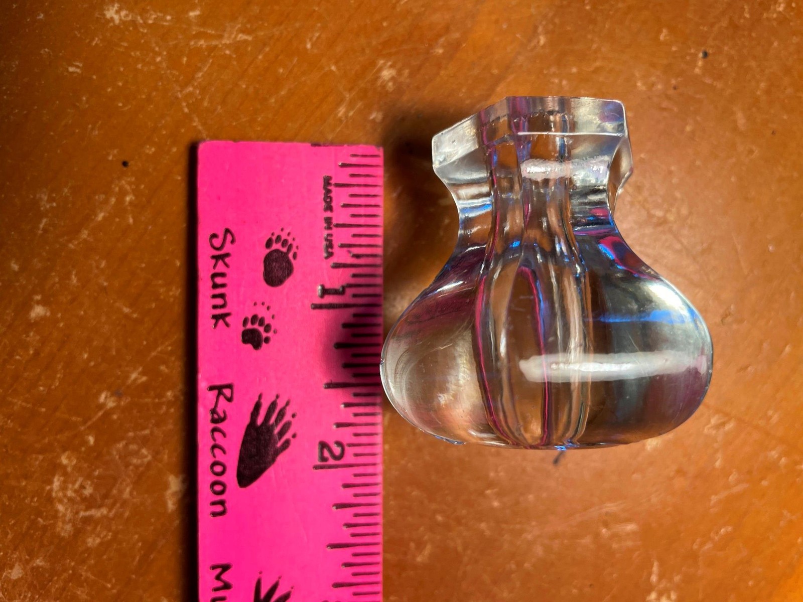 Antique Hexagonal Glass Cabinet Drawer Pull Knob Vintage Furniture Hardware