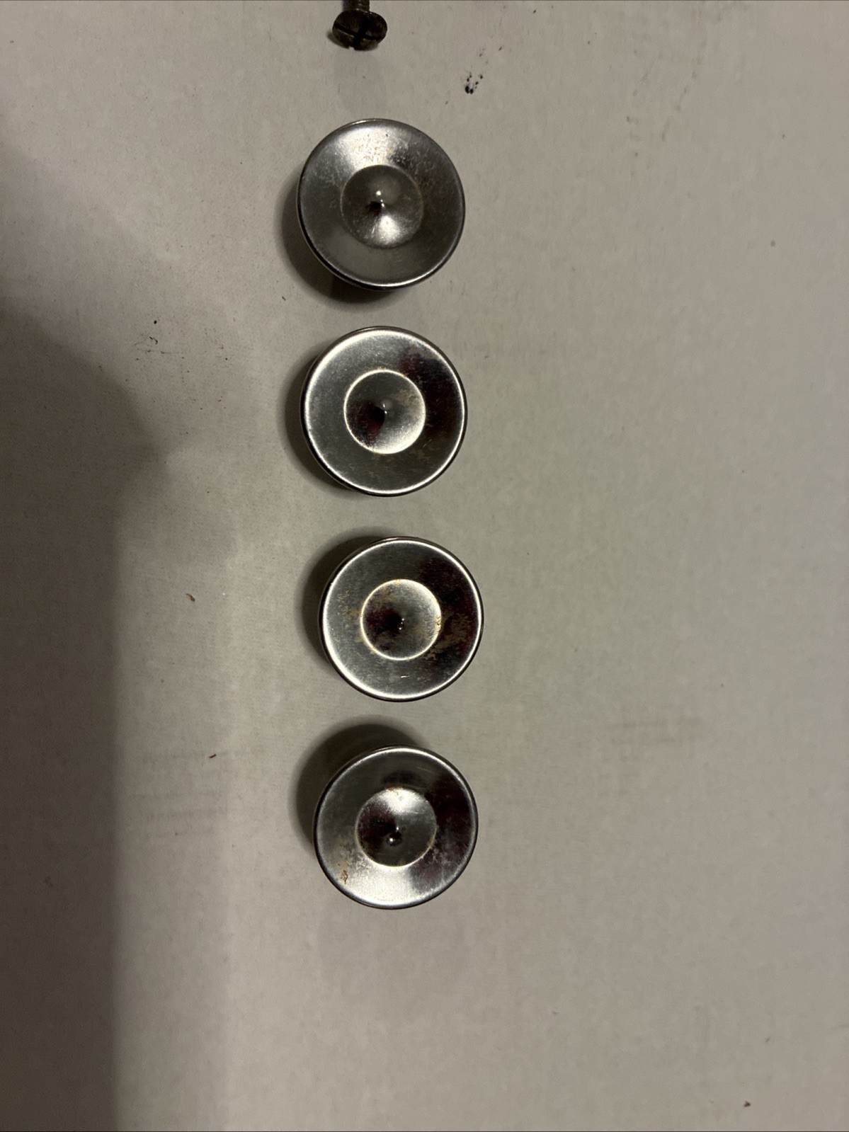 4pcs Vintage Concave MCM Drawer Knob Concave Round Pulls 1” Diameter