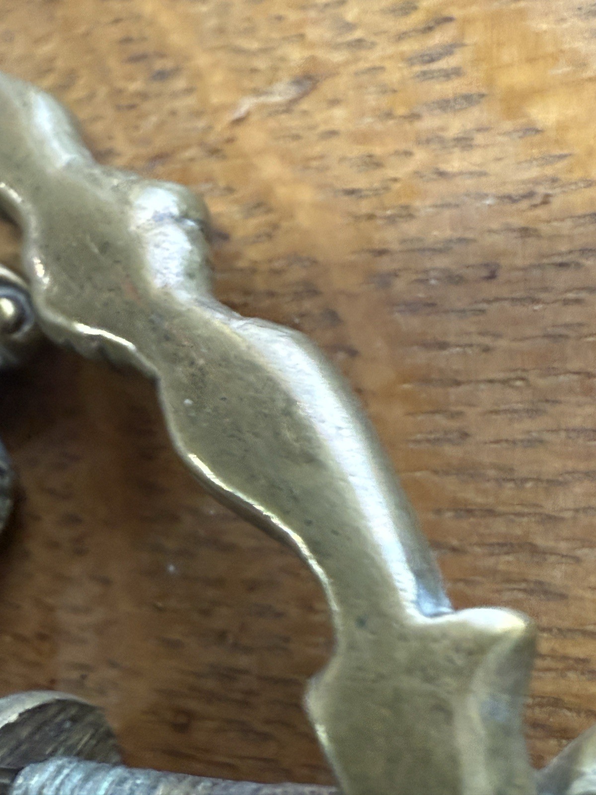 Antique Georgian bronze brass hardware chippendale period set 18th century