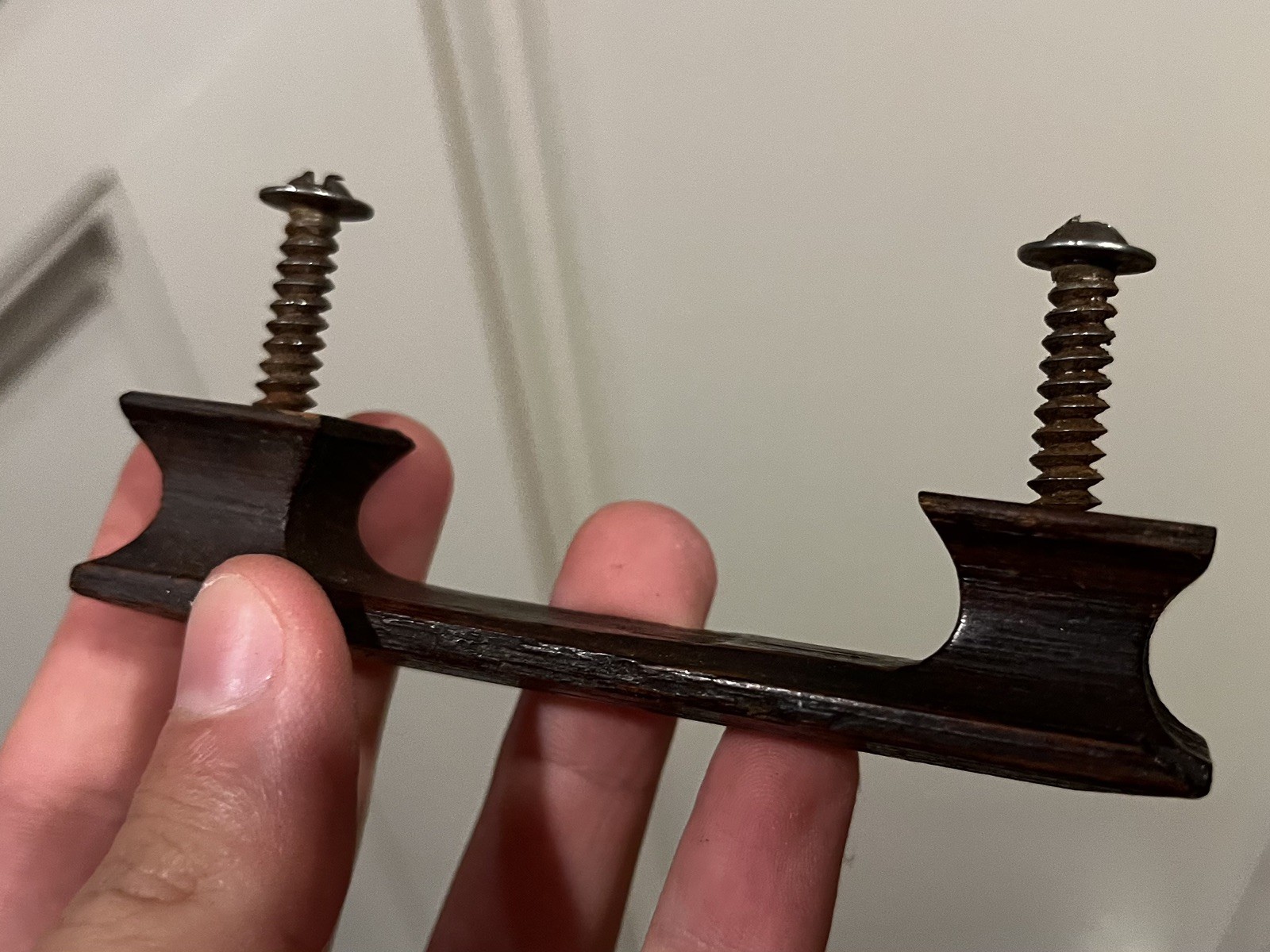 Globe Wernicke Barrister Bookcase Mission Oak Wood Drawer Base Pull Handle