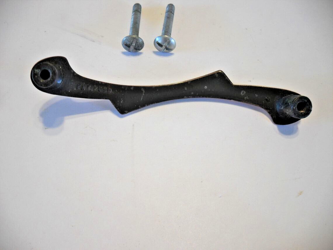 Vintage Satin Copper Flash Drawer Pulls Cabinet Door Handles Curved Ends