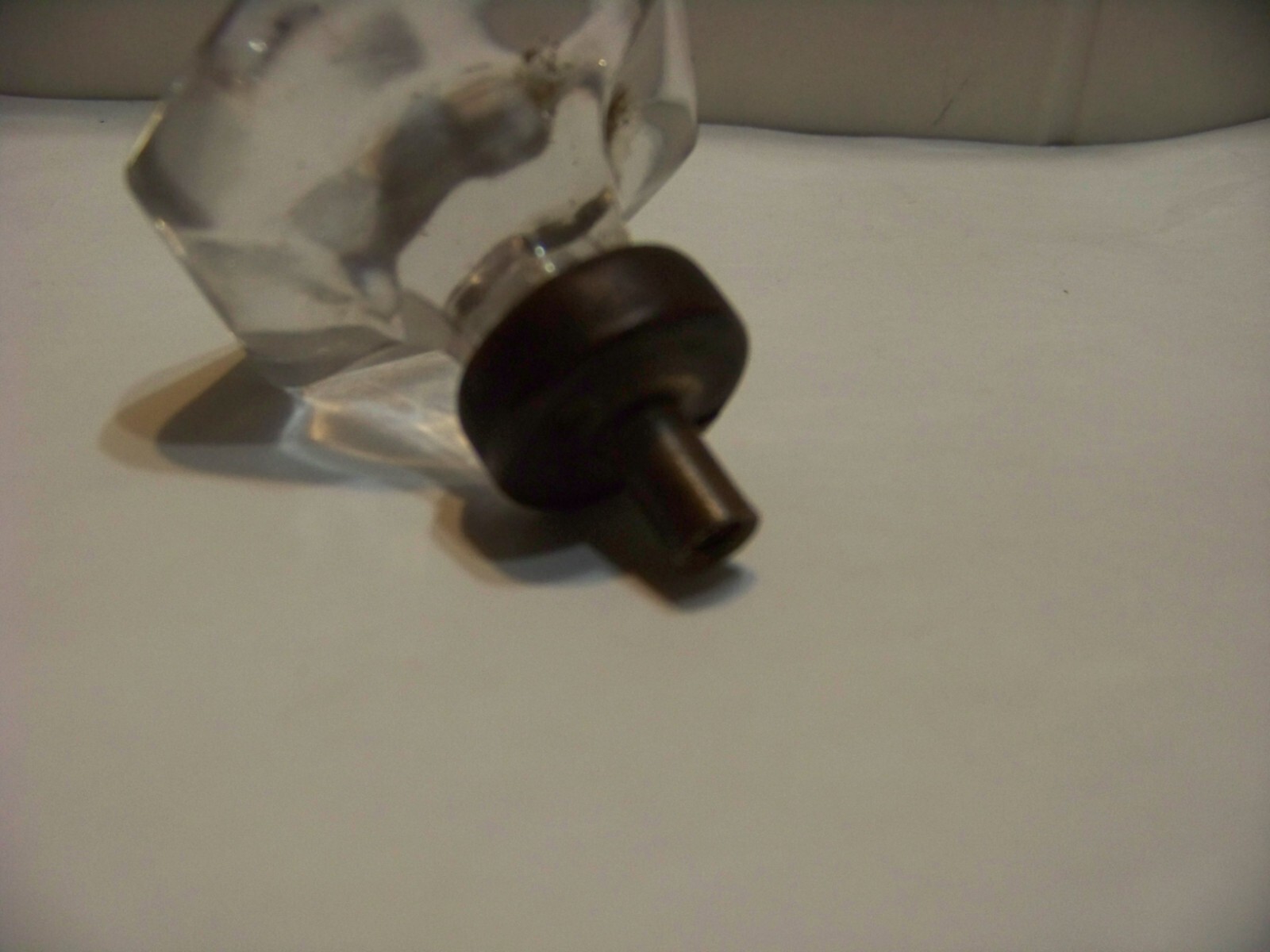 Vintage Glass Knob Nob Dresser Armoire Hardware Furniture