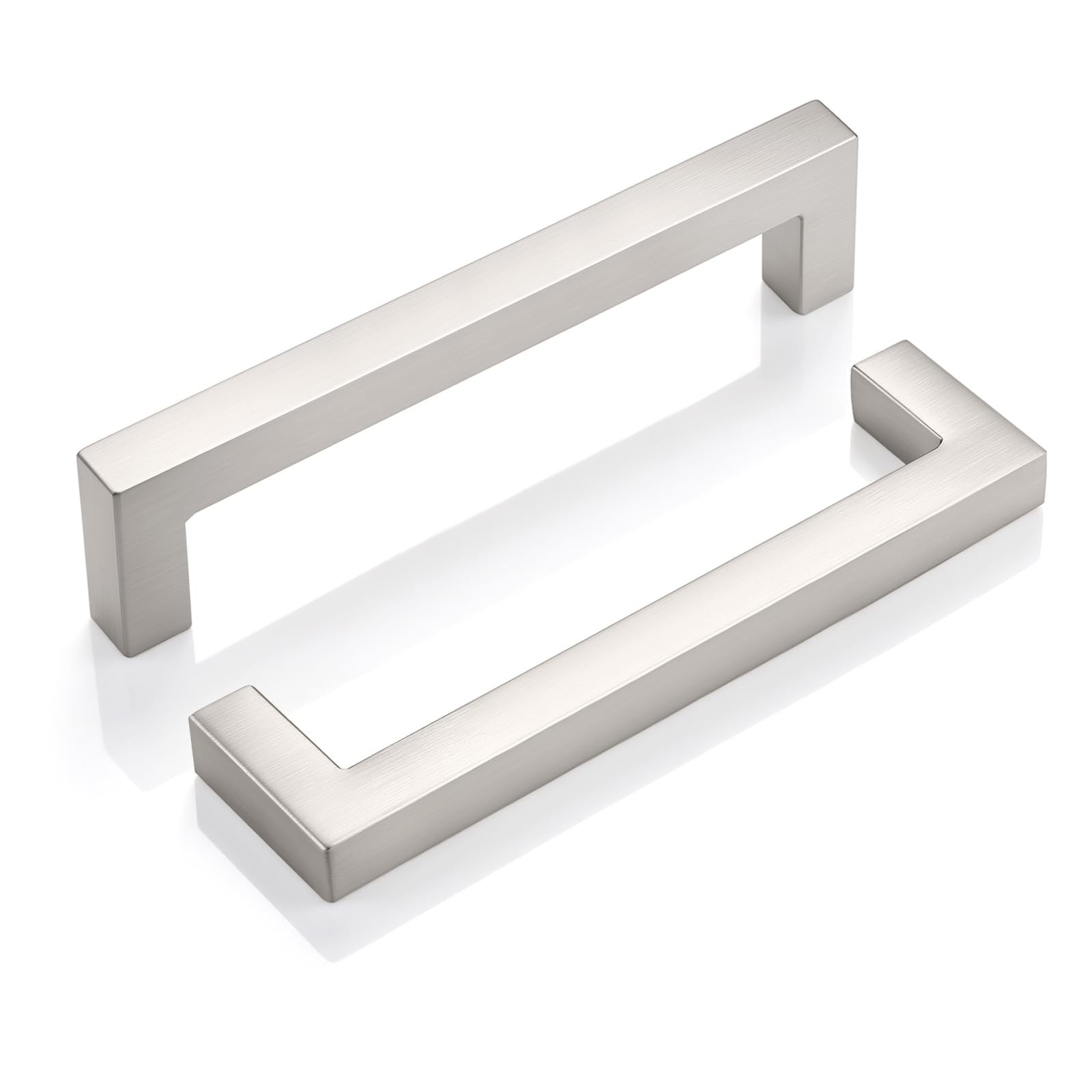 10 Pack 5 Inch Brushed Nickel Cabinet Pulls Stainless Steel Kitchen Cabinet H…