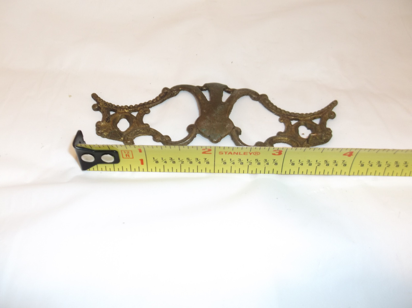 3 Antique Vintage Dresser Metal Back plates from Salvage Could be Cast?