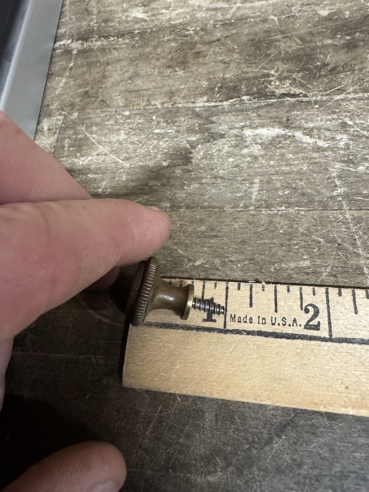 Antique Pearl Serrated Edge Drawer Knob- Vintage Globe Macey Stack Bookcase Pull