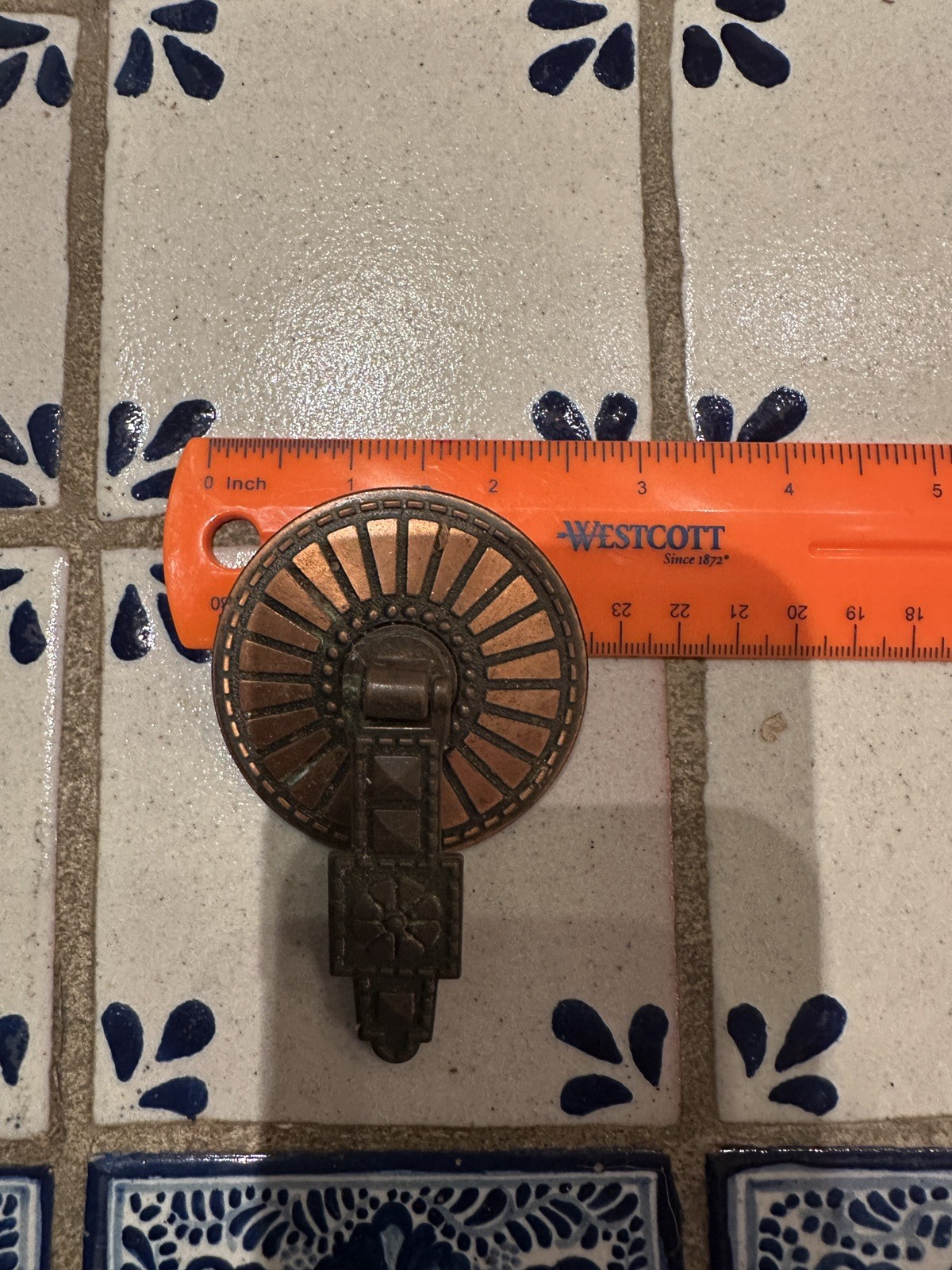 Hyer Vintage Drawer Pulls copper Southwestern Pueblo Style Art Deco