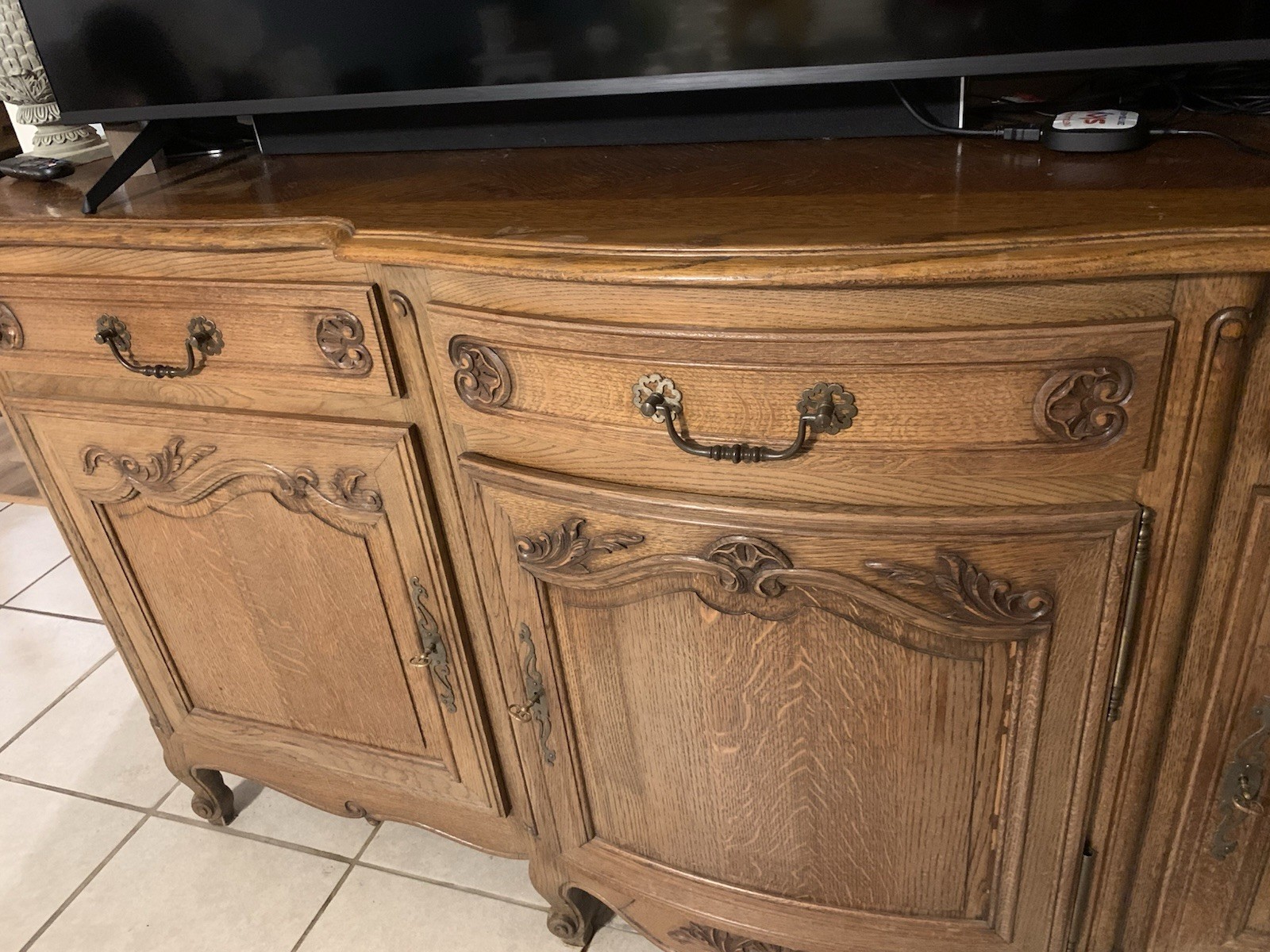 Antique Brown Drawer In Good Condition with Key and Lock Has Keys