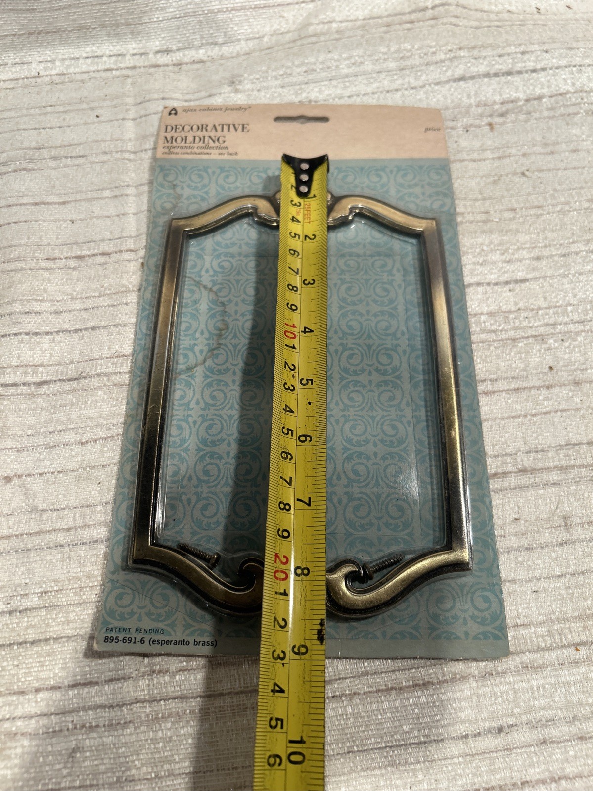 Vintage~Mid Century Modern Ajax Decorative Molding~Esperanto Brass~895-691-6