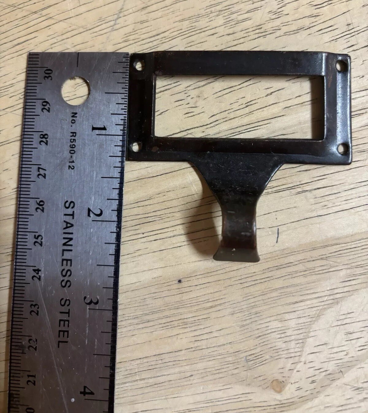 Vintage Metal Bronze Index Finger Drawer Pull Card Holders 24 Available