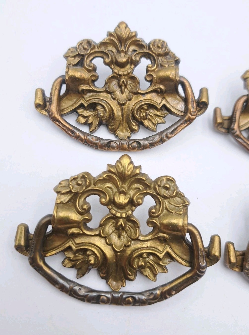 Antique Drop Handles Drawer Pulls Door Dresser Vintage Furniture Hardware Lot 4