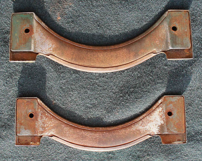 Pair Vintage Deco Steel Metal Dresser Drawer Cabinet Furniture Door Pulls Handle