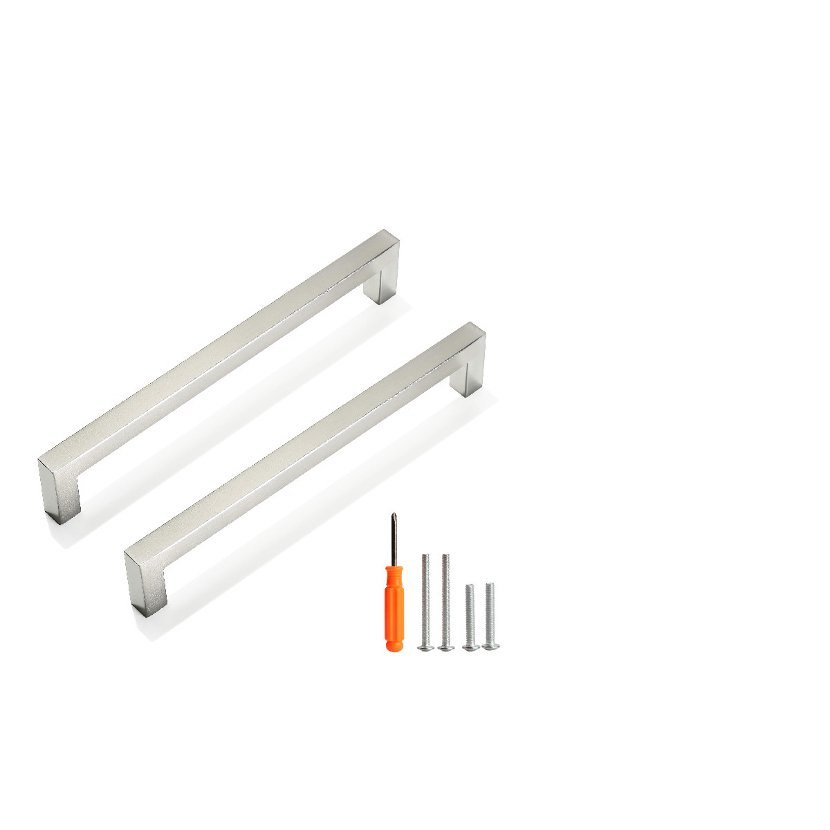 Redunest Cabinet Pulls Brushed Nickel Cabinet Handles Square Drawer Pulls 5
