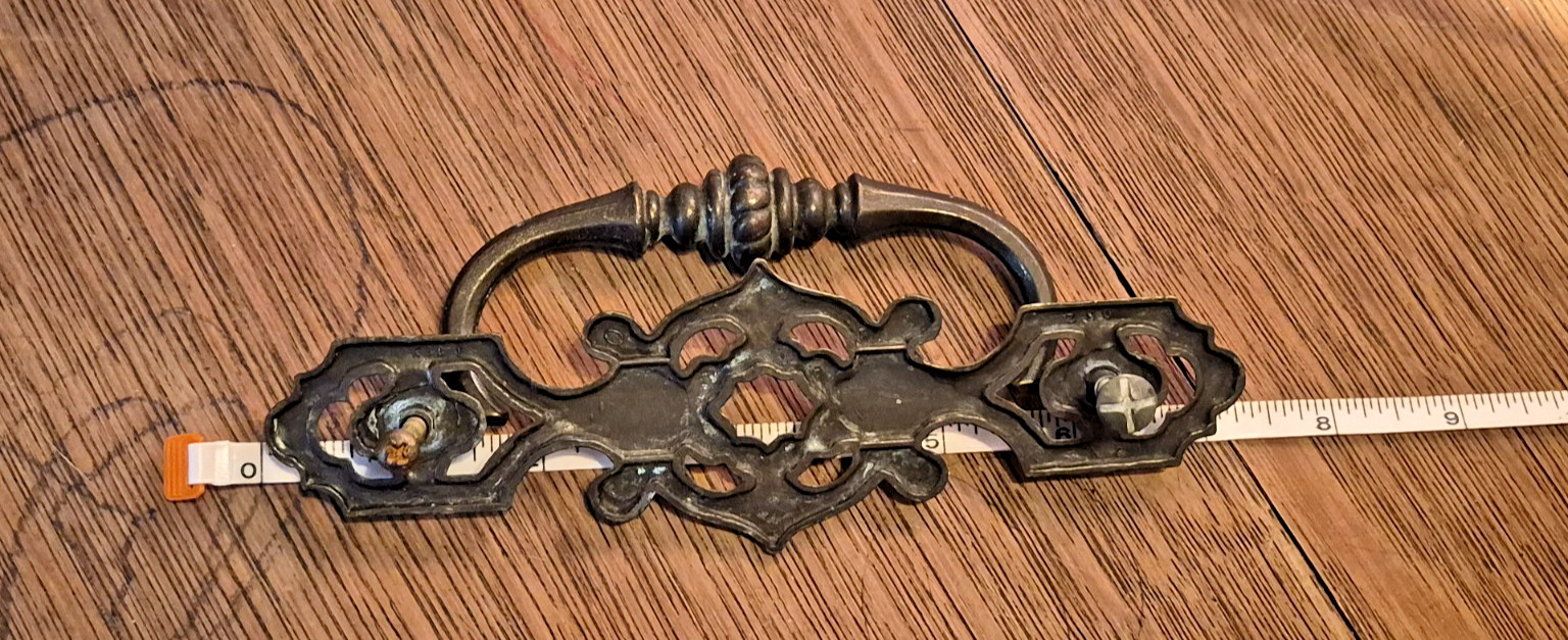 Lof 4 Vintage 1960’s KEELER BRASS Drawer Pull Drop Bail Handle Chippendale KBC1