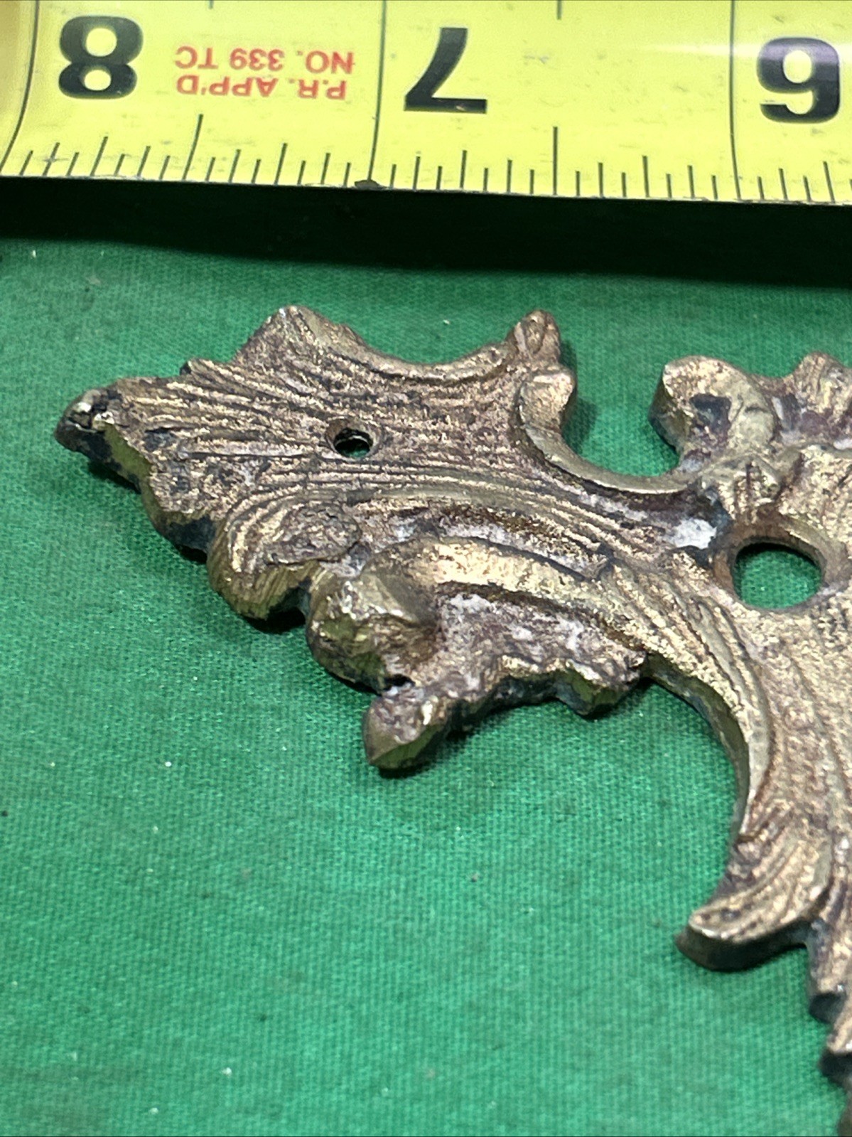 Vintage Pull French Provincial Drawer Pull 7 3/4” Long 4″ Center