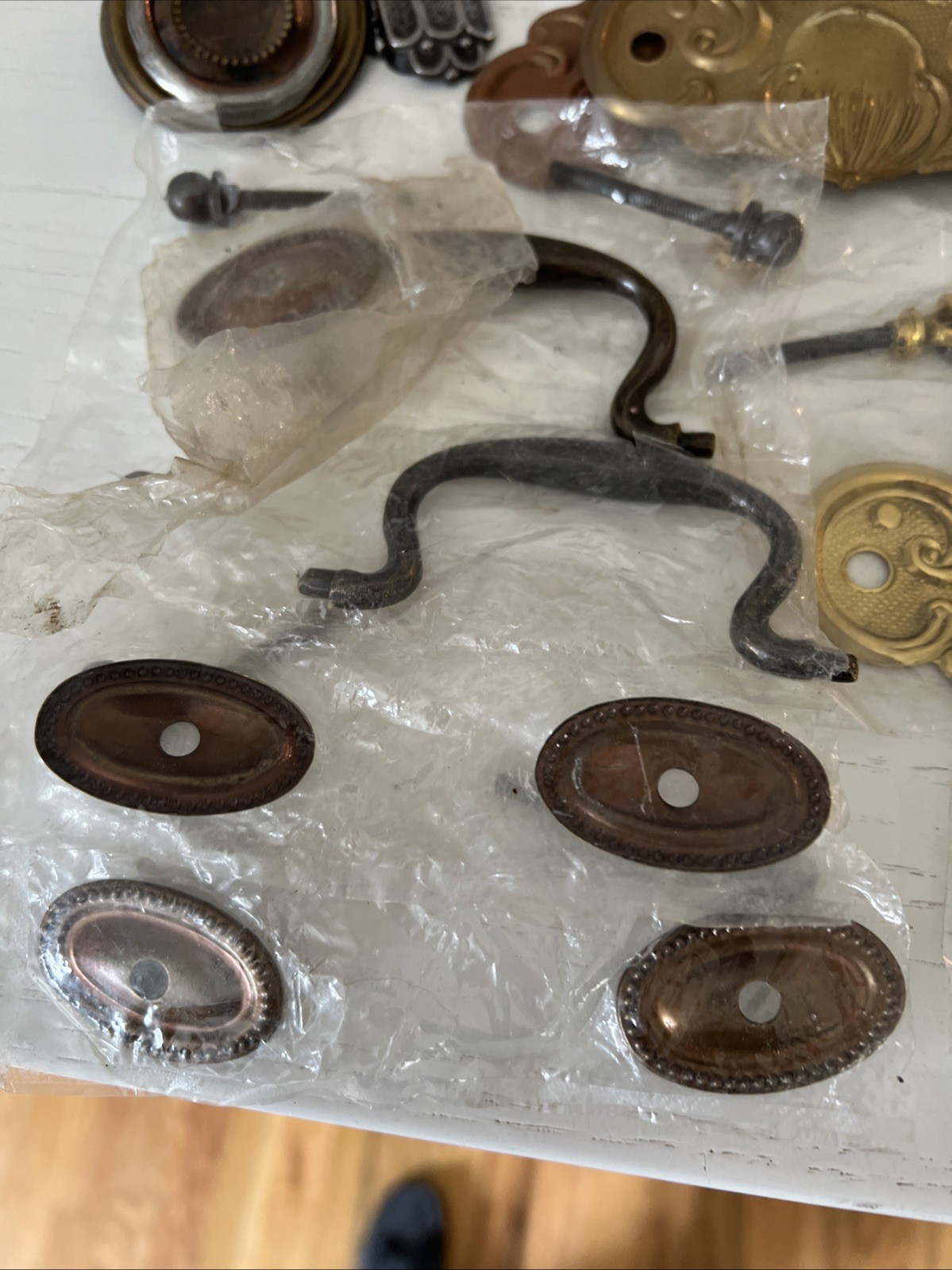 Vintage Lot Drawer Handles Antique Drawer Hardware Salvage MCM Brass Metal