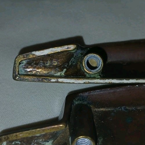 Set of Five (5) MCM Copper Drawer Pulls 3.5″ Across 1.75″ Centers Ajax? Amerock?