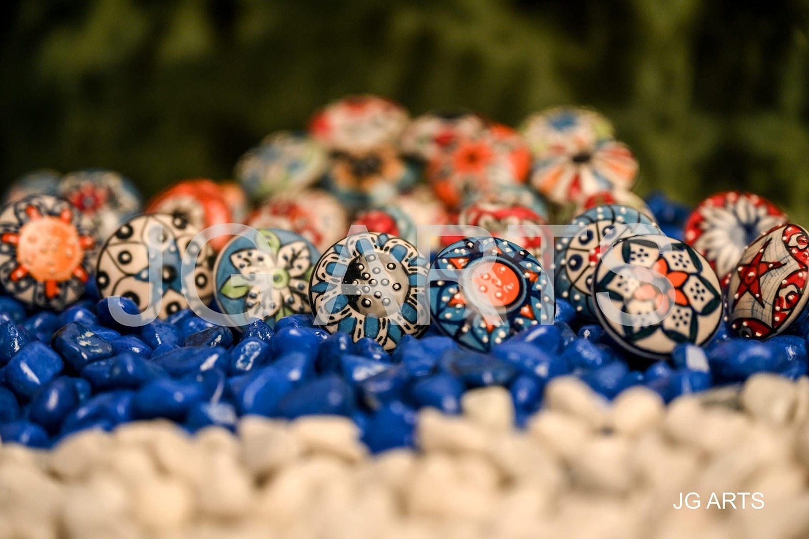 20 Vintage Flower Ceramic Knobs – Decorative Door Handle Cabinet Drawer Pulls