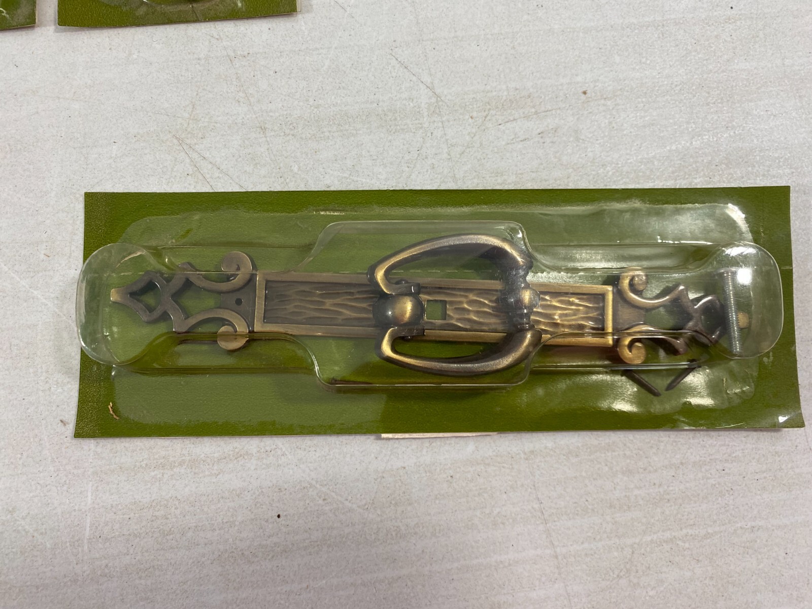 Lot of Sears Craftsman Cabinet Drawer Pull & Backplate Antique English 9-56343
