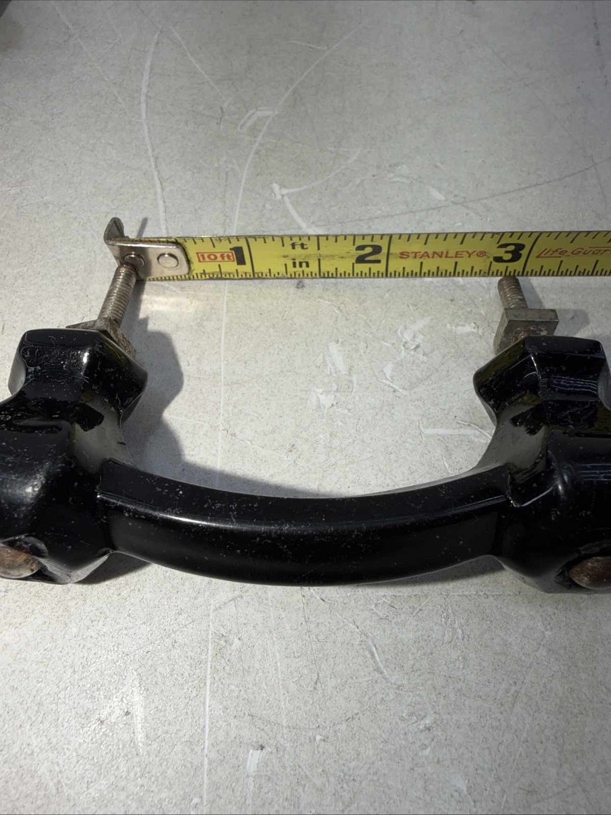 Vintage Black Porcelain Drawer Handles/Pulls Double Single