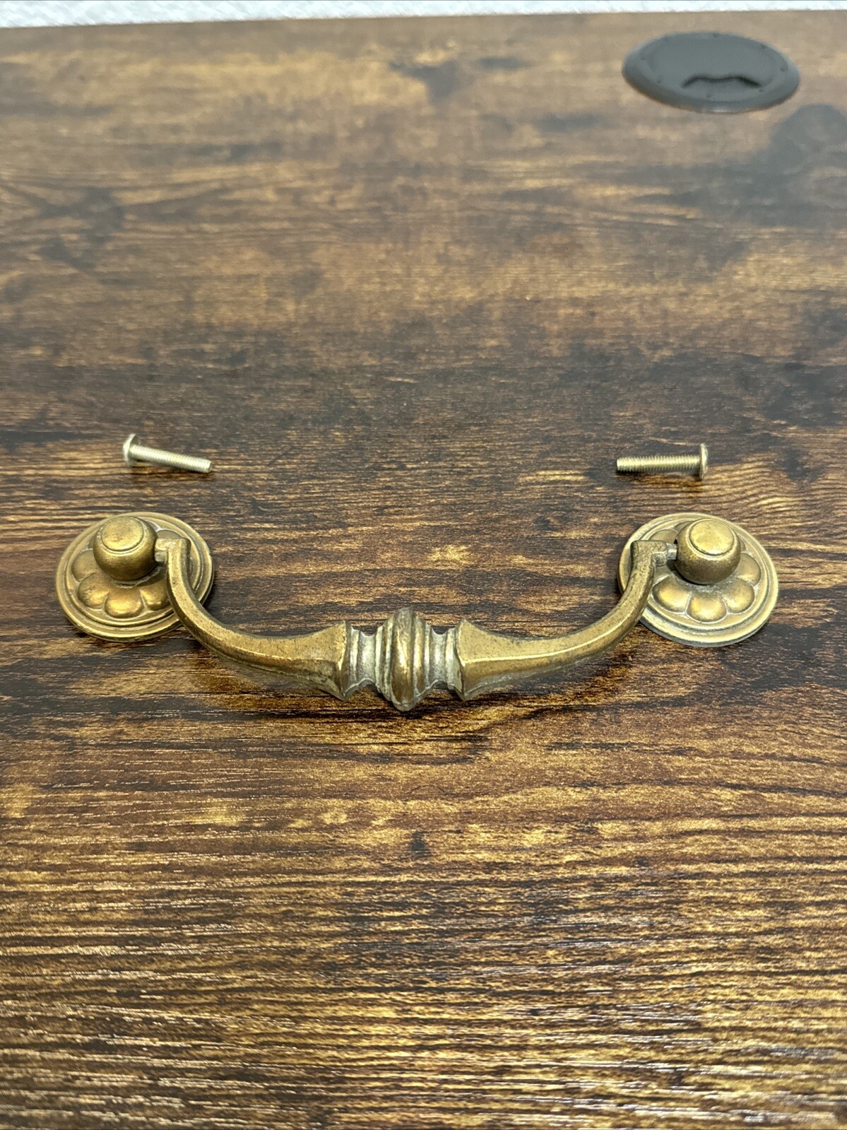 Drexel Esperanto Drawer Pull Tall Dresser Brass Vintage Drop Bail MCM Handle