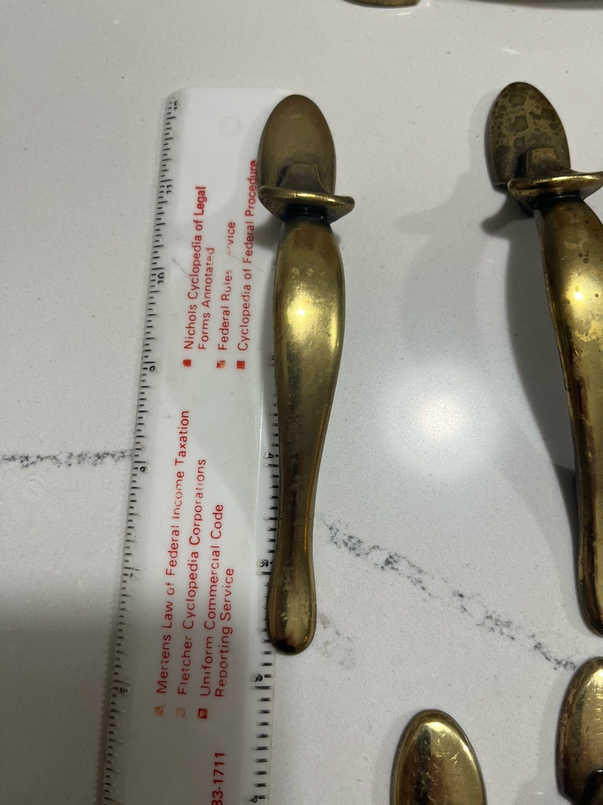 Lot 63 Vintage Amerock Brass Drawer Cabinet Pulls Handles Hardware 1980s
