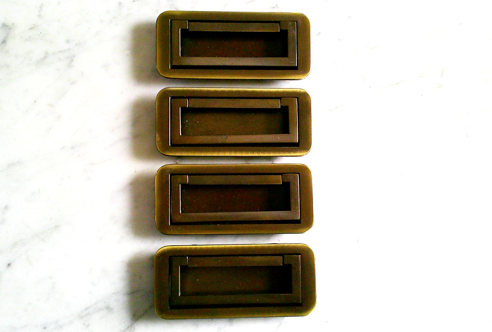 4 Drexel Dynasty Et Cetera Asian Campaign Drawer Pull Handle CHC E5250 Vintage