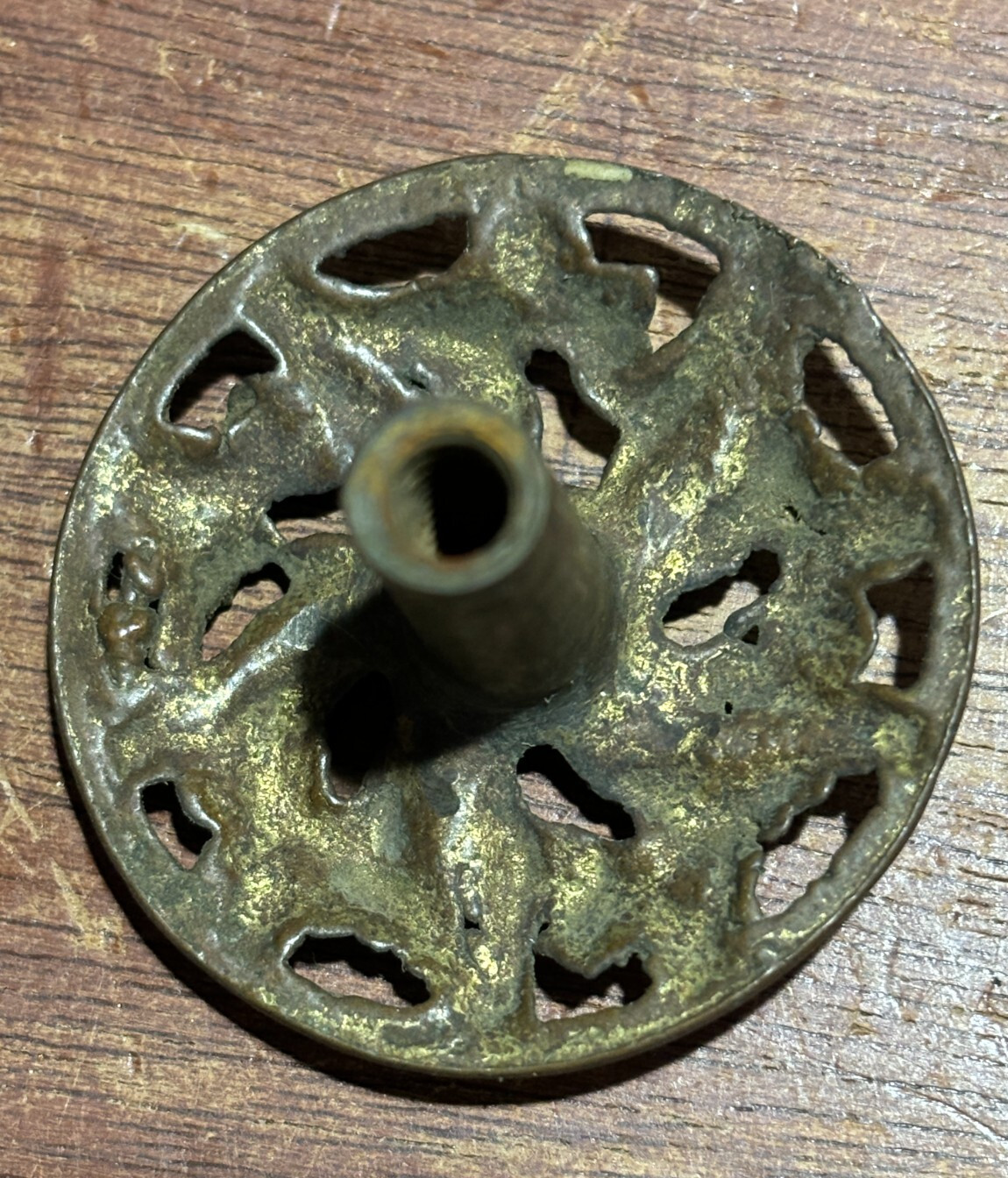 Vintage Antique Ornate Round Cabinet Knob Drawer Pull 1 1/2 inch