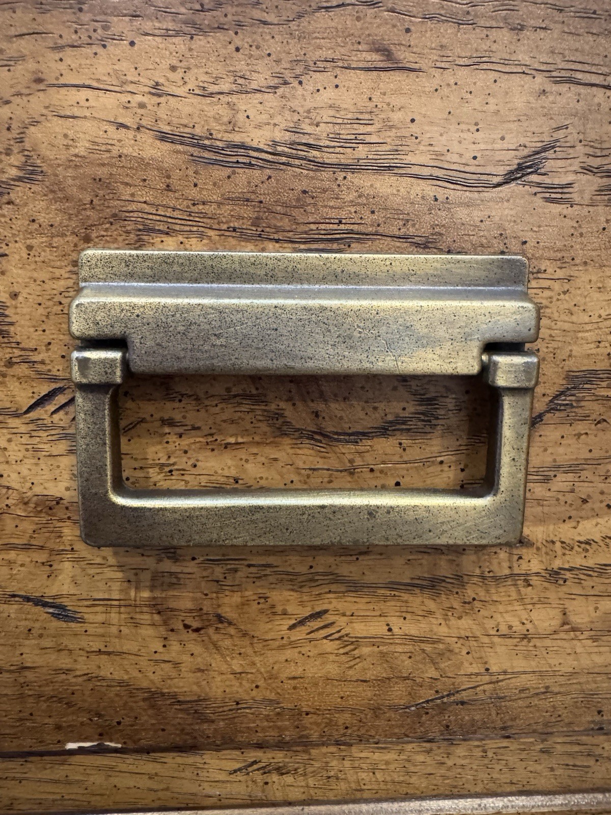 Drexel Woodbriar Drawer Pull Rectangle Brass Vintage Bail Dresser Hardware