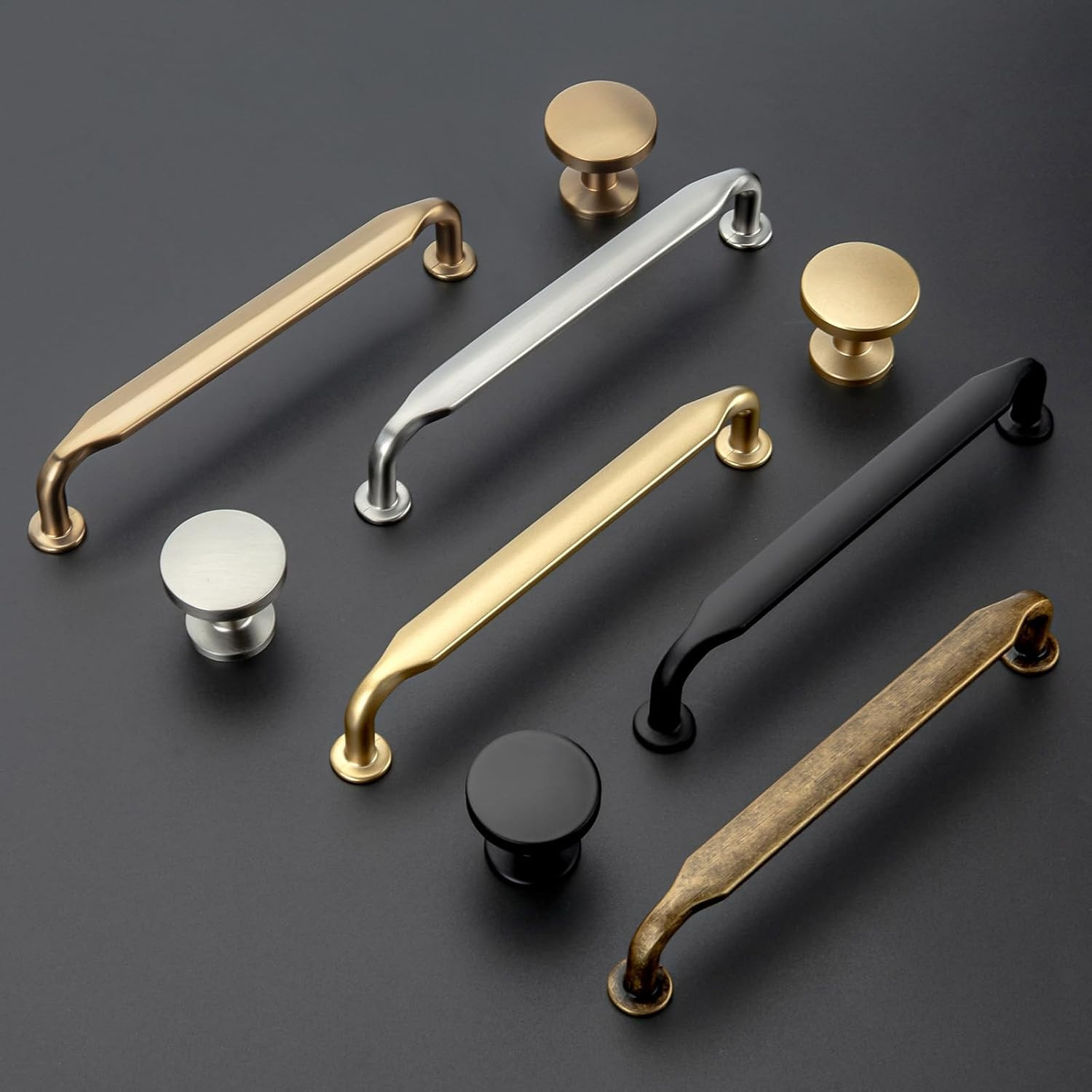 10 Pack 5 Inch Antique Brass Cabinet Pulls Vintage Retro Brass Drawer Pulls Kitc
