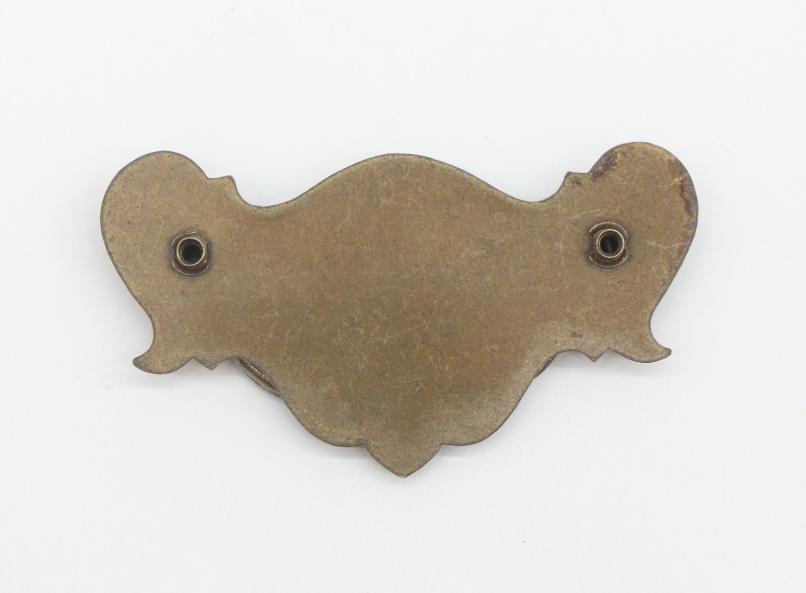 Vintage 4.375 in. Brass Over Steel Traditional Drawer Bail Pull