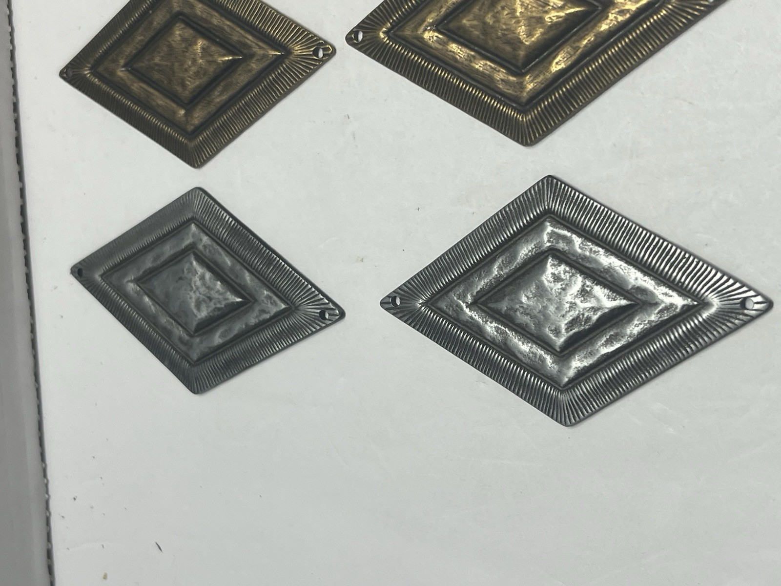 VTG. Lot (13) NOS KBC Decorative Diamond Bronze,Gray, Dark Gray Accent Hardware