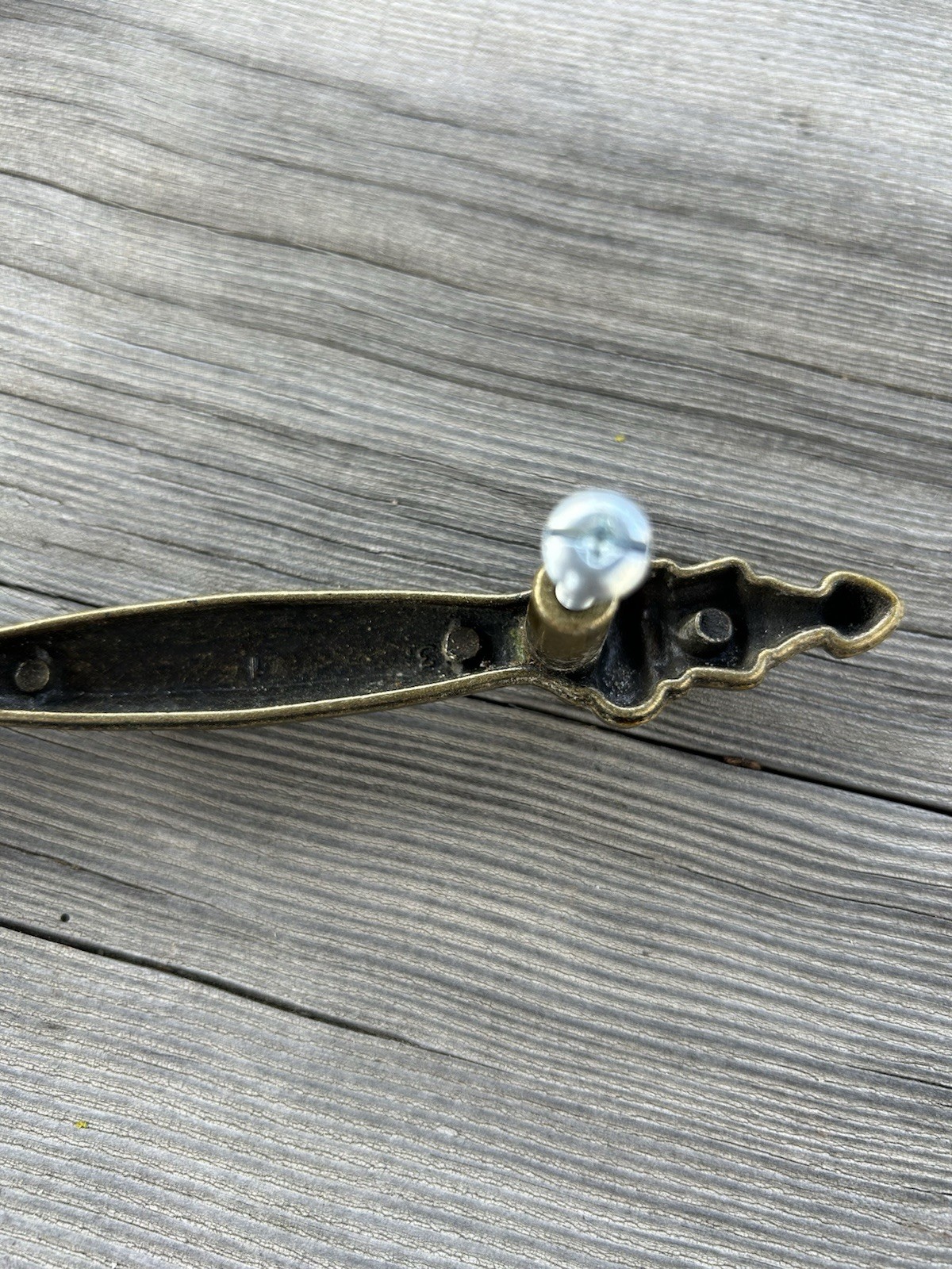 Brass Drawer Pull 6” Long With 3” Between Screw Holes Mid Century Traditional