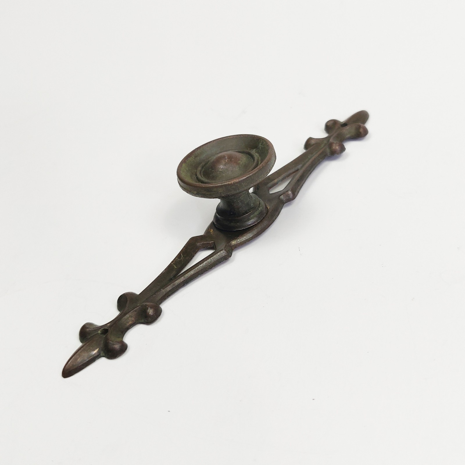 Vintage Brass Backplate & Doorknob Pull for Cabinet Drawer Canada SP122A