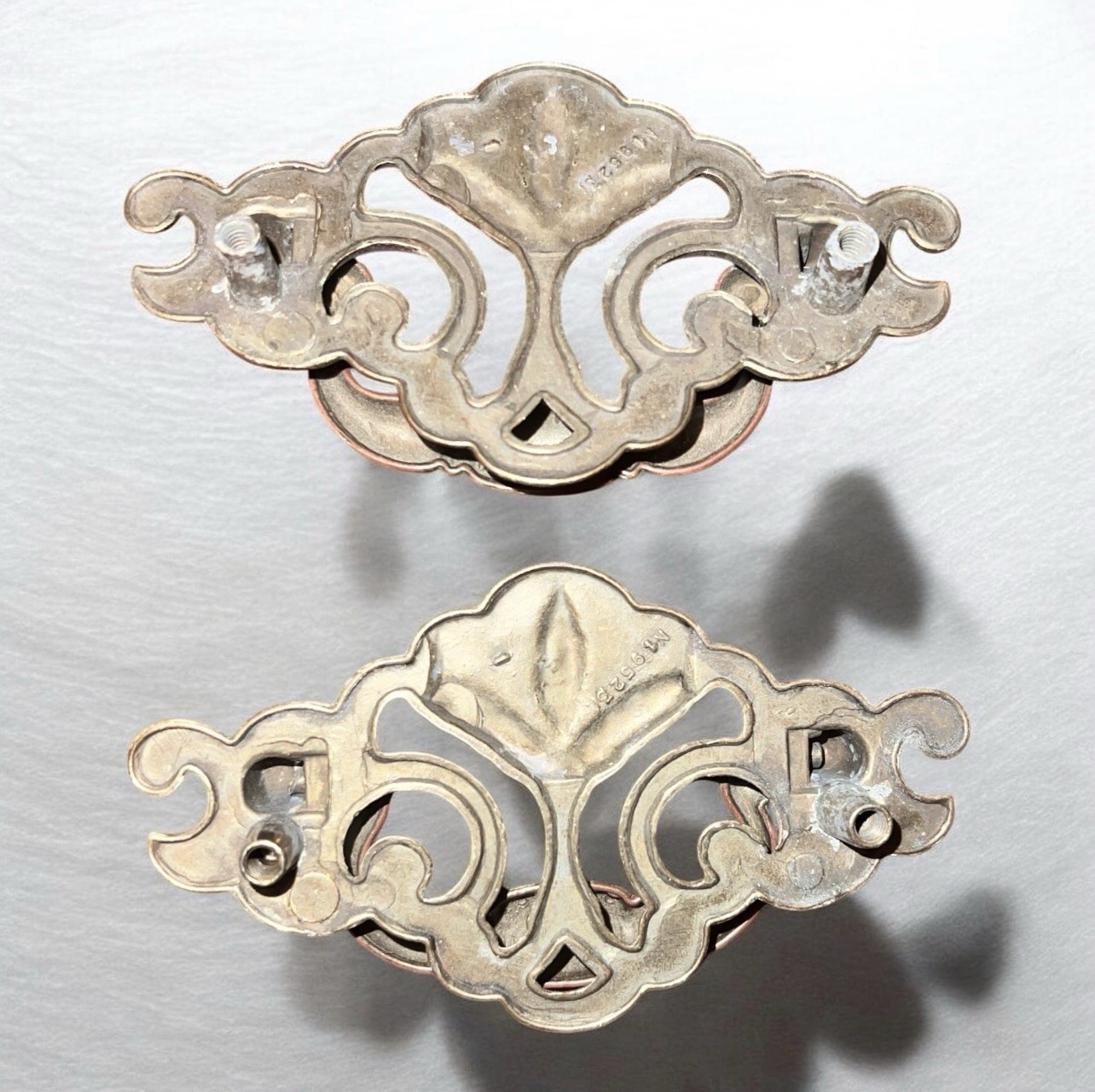Lot of 2 Vintage Keeler Brass Co N18223 Chippendale Batwing Drawer Pulls 3″ CTC