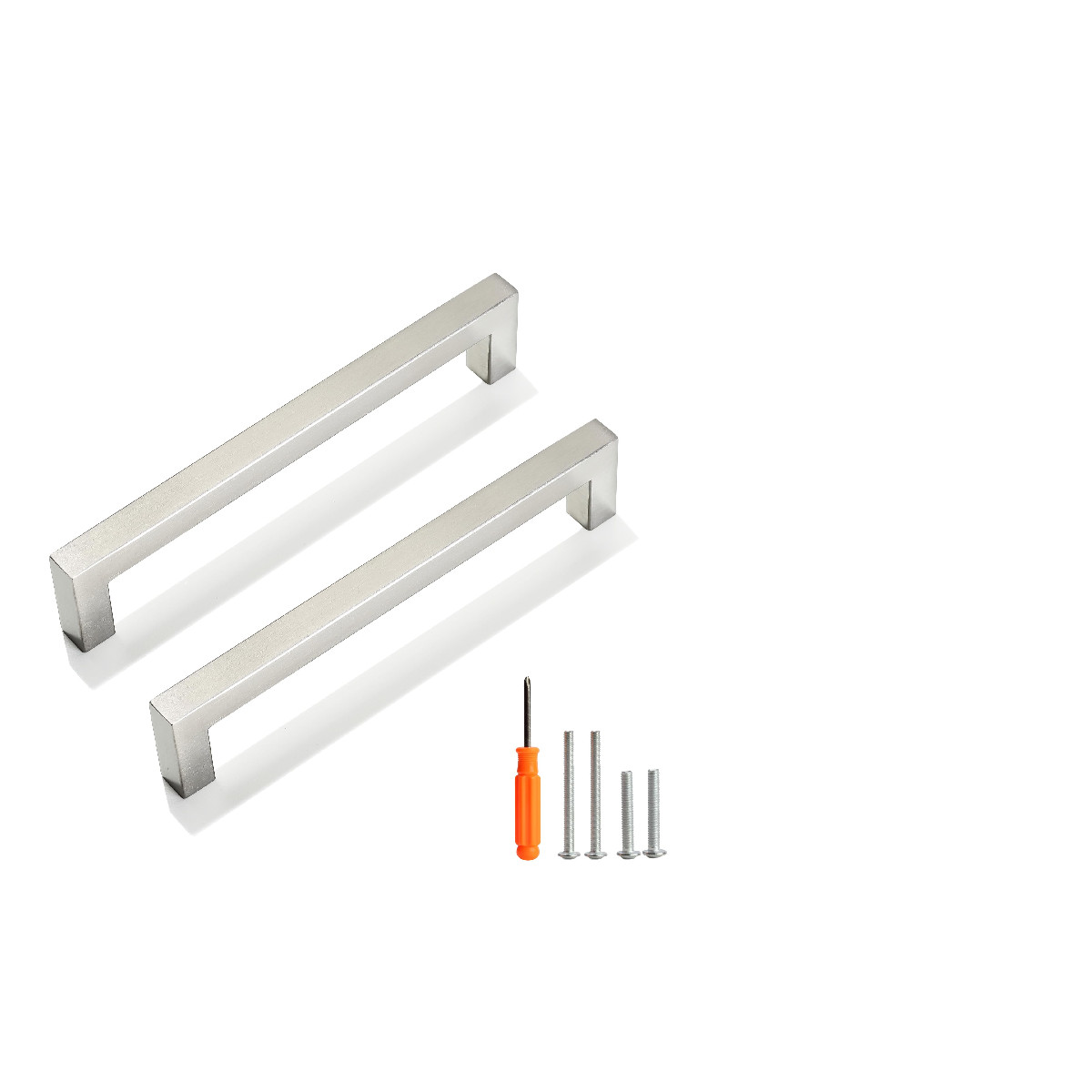 Redunest Cabinet Pulls Brushed Nickel Cabinet Handles Square Drawer Pulls 5