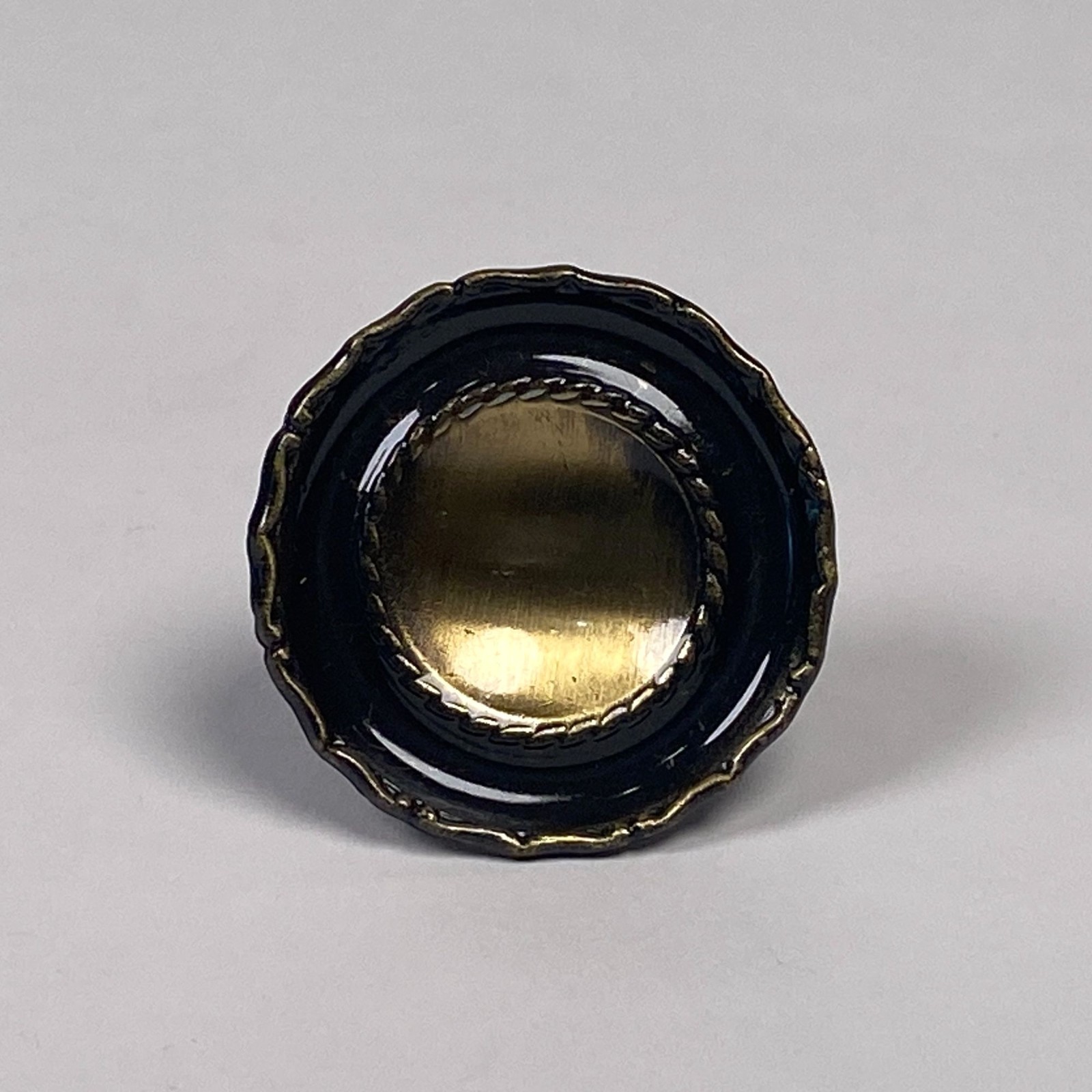 Lot of 4 Vintage Ajax Knobs Drawer Cabinet Jewelry Antique Brass Style 976