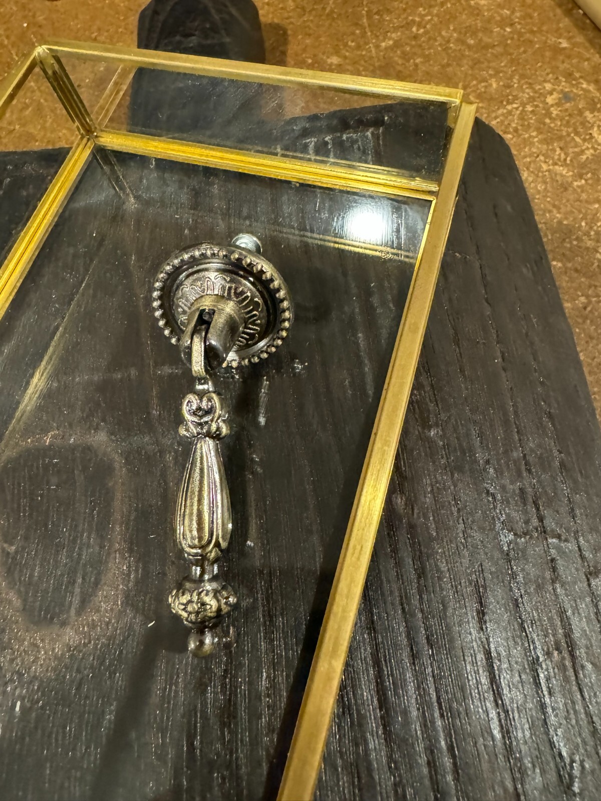 antique Brass Teardrop Pull Tear Drop Drawer Bronze Furniture Knob handle door