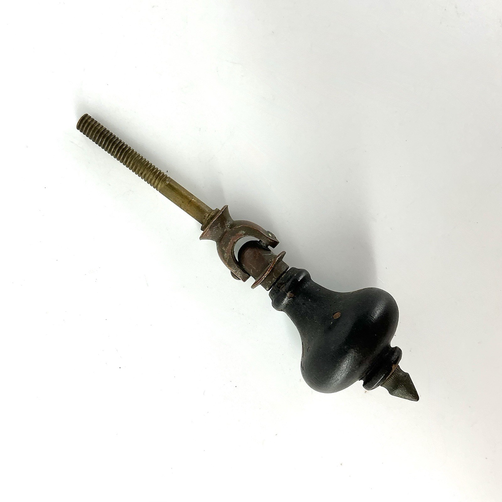 Victorian Eastlake Teardrop Drop Drawer Pull Black Antique
